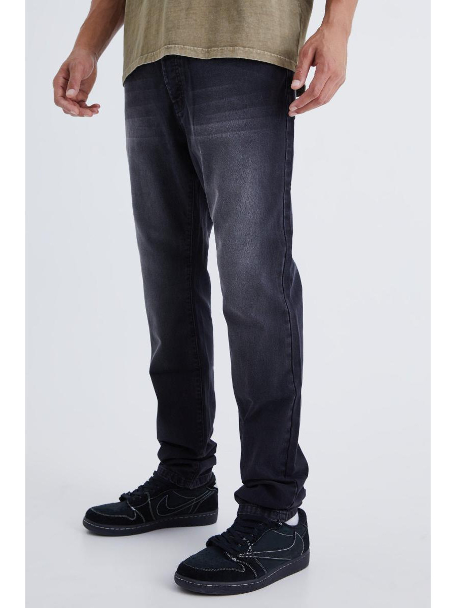 Високі тонкі жорсткі джинси