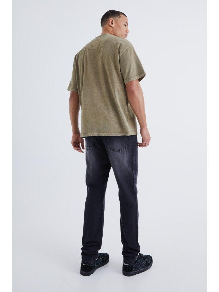 Високі тонкі жорсткі джинси