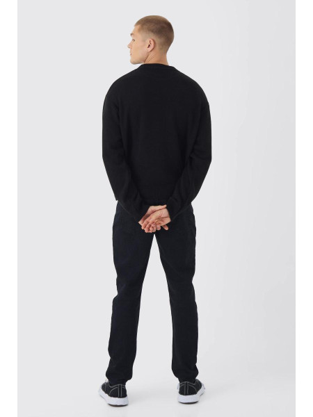 Негабаритний боксерський сердечний джемпер