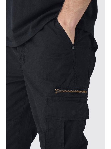 Високий тонкий спалах блискавка Gusset Overdye Wash Mash Brough Black у чорному