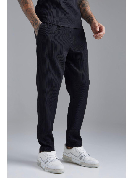 Приталені плісировані штани