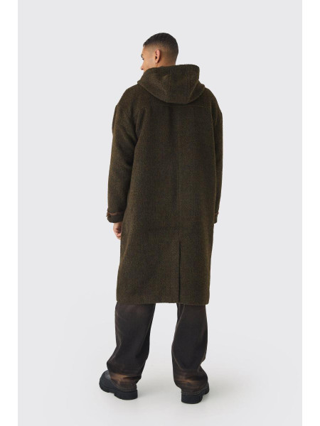 Велике пальто-дафл кольору хакі