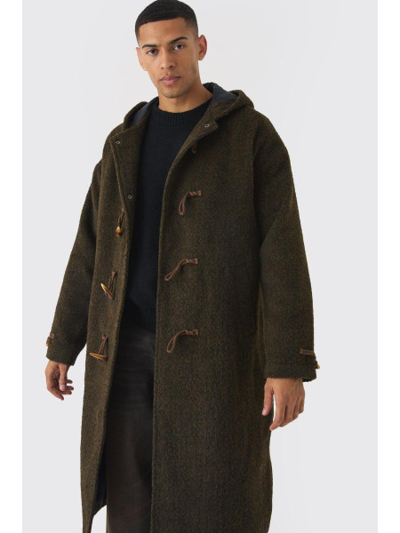 Велике пальто-дафл кольору хакі