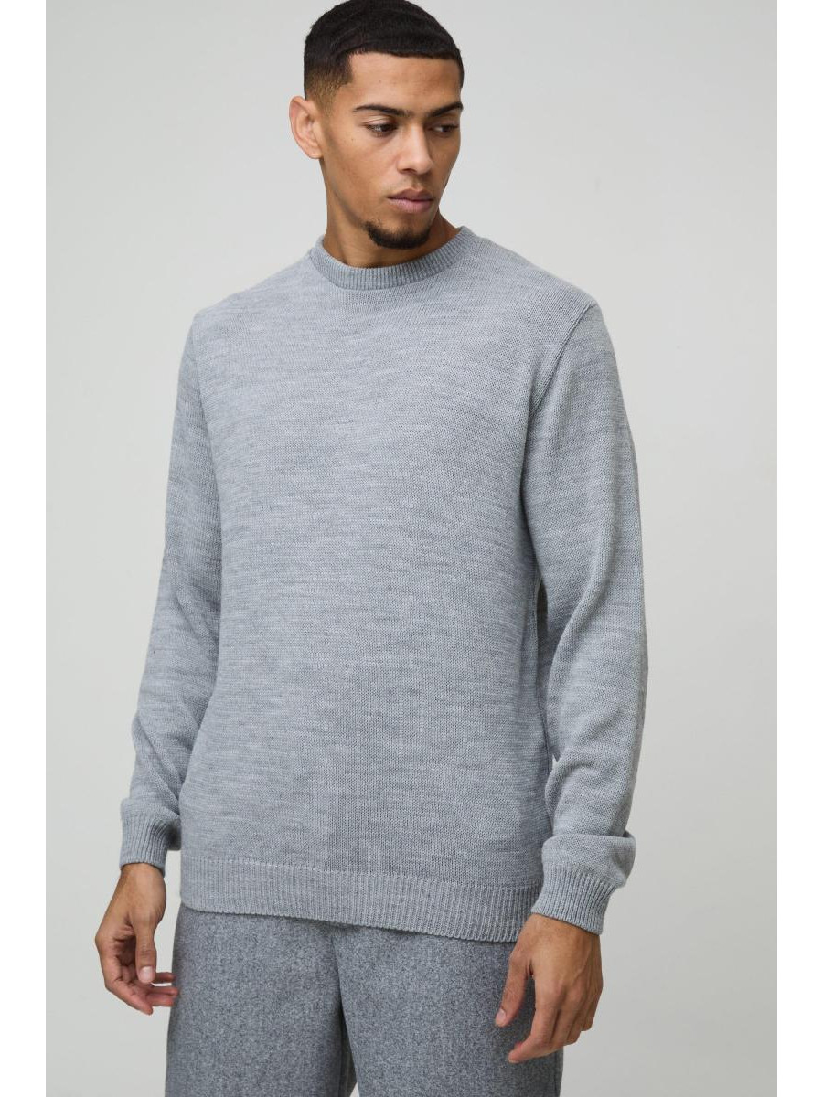 Трикотажний джемпер стандартного крою з ребристою вставкою на лікті