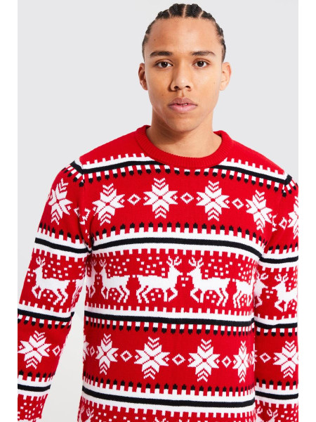 Високий різдвяний джемпер у формі оленів
