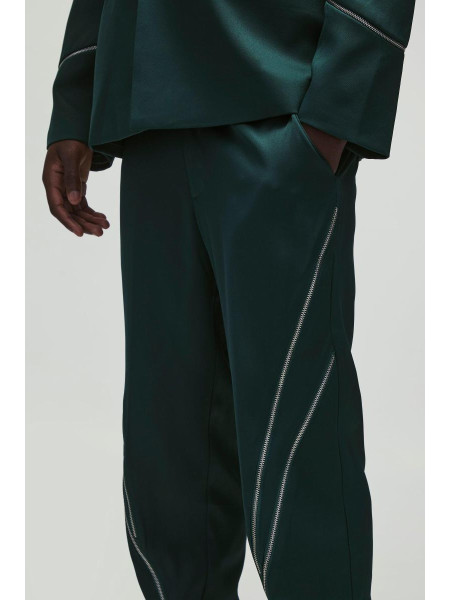 Штани Slim Fit на блискавці з деталями