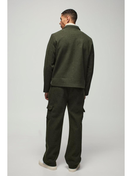 Звичайна кишеня з вовняним виглядом Harrington