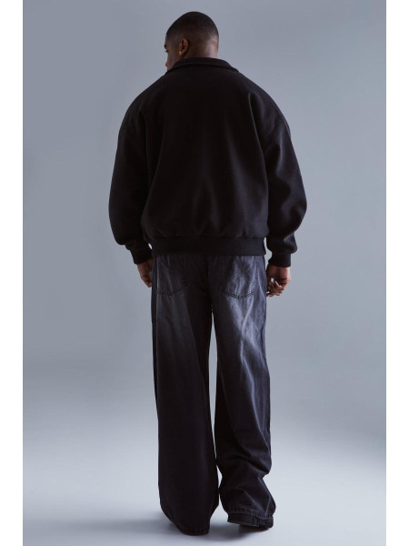 Крім того, чорний піджак Харрінгтон із вовняним виглядом