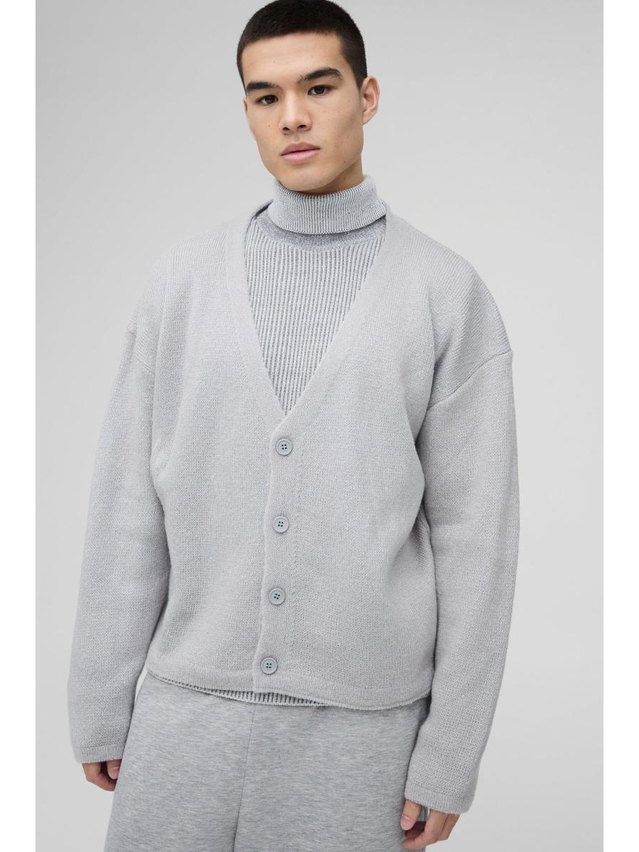 Негабаритний боксерський в'язаний кардиган