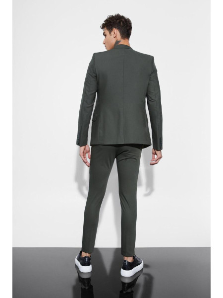 Супер вузькі брюки кольору хакі