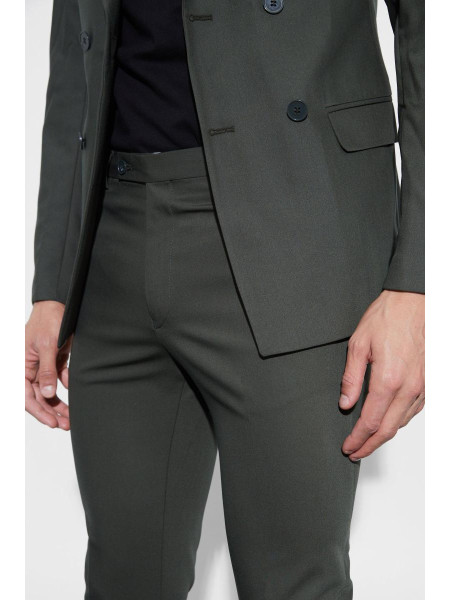 Супер вузькі брюки кольору хакі