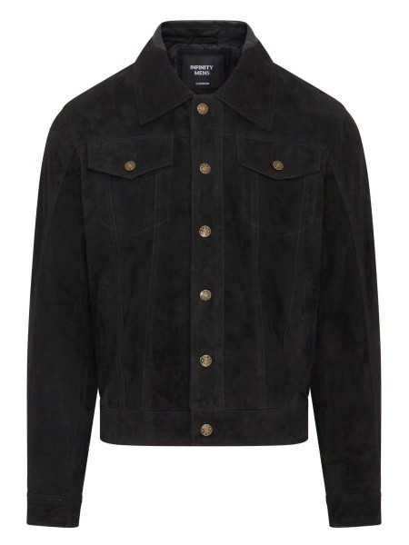 Козяча замша замша західна шкіряна джинсова куртка - Янгон