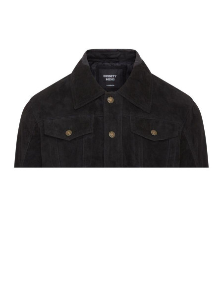 Козяча замша замша західна шкіряна джинсова куртка - Янгон