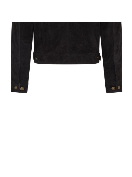 Козяча замша замша західна шкіряна джинсова куртка - Янгон