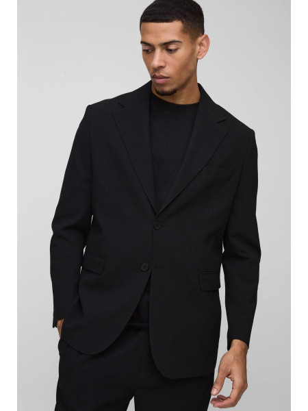 Текстурований еластичний блейзер прямого крою