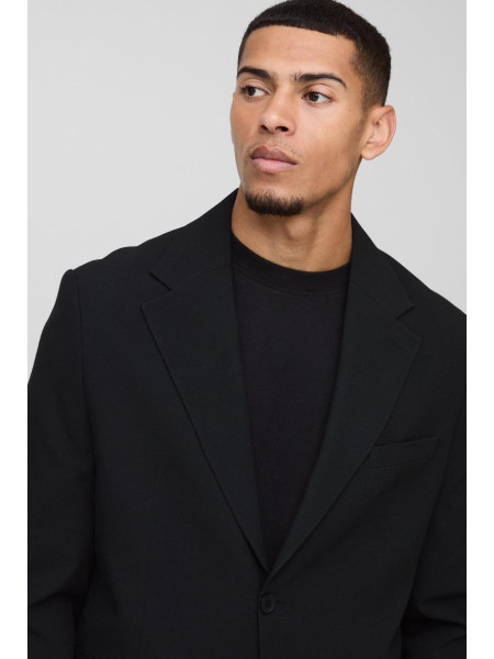 Текстурований еластичний блейзер прямого крою