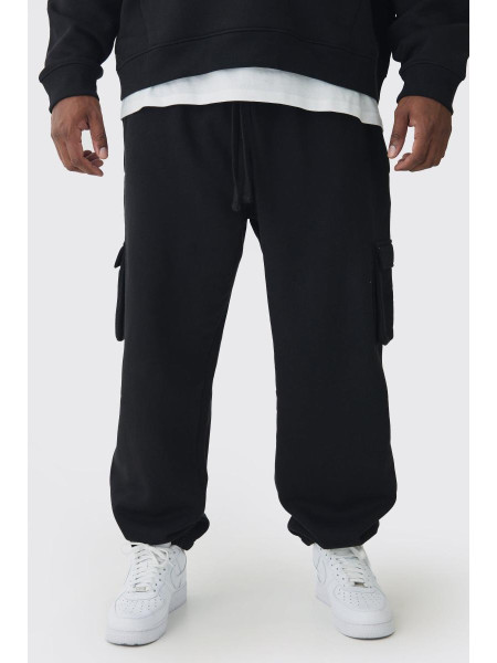 330GSM Plus Великий чорний джоггер карго