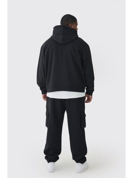 330GSM Plus Великий чорний джоггер карго