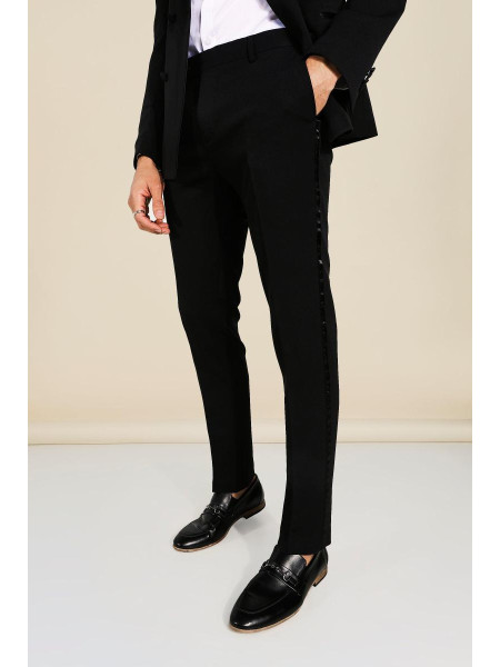 Вузькі костюмні брюки-смокінг