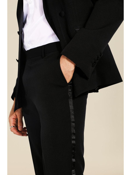 Вузькі костюмні брюки-смокінг