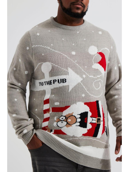Різдвяний джемпер Plus To The Pub
