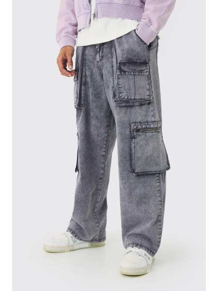 Мішкуваті штани-карго з фіксованою талією