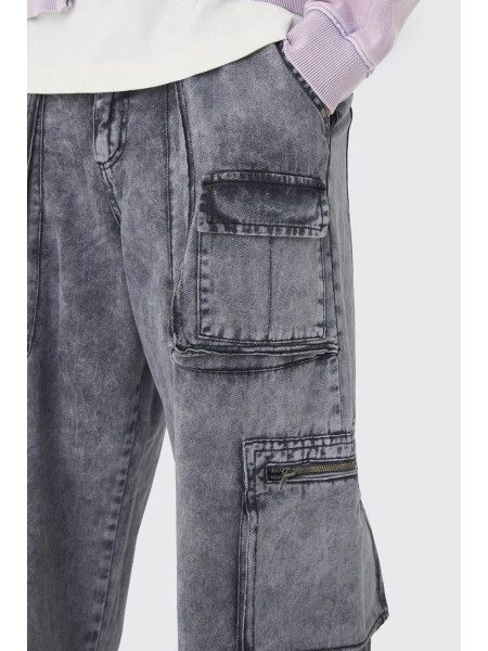 Мішкуваті штани-карго з фіксованою талією