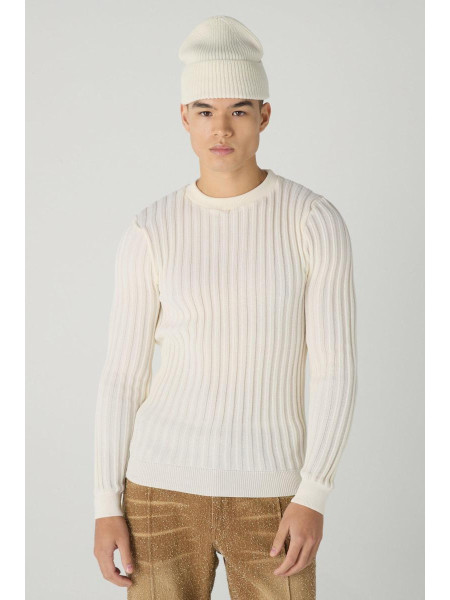 Джемпер з довгим рукавом у рубчик Muscle Fit