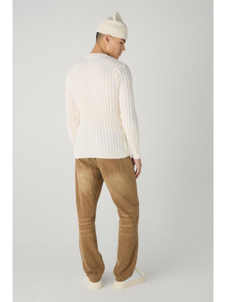 Джемпер з довгим рукавом у рубчик Muscle Fit