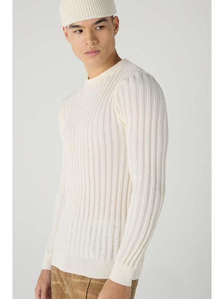 Джемпер з довгим рукавом у рубчик Muscle Fit