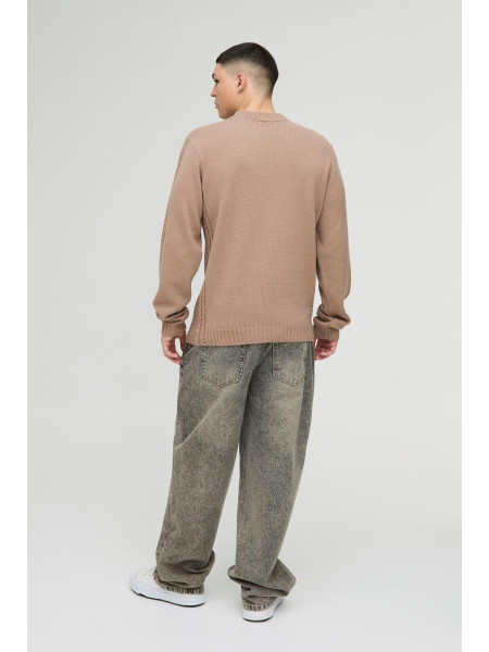 Регулярний кабельний в'язаний шов та перемичка з подолом