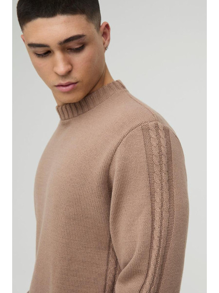 Регулярний кабельний в'язаний шов та перемичка з подолом