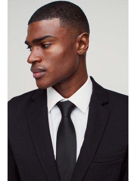 Однобортний трикотажний піджак у вузькому крої