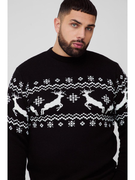 Плюс різдвяний джемпер з оленячою ярмаркою