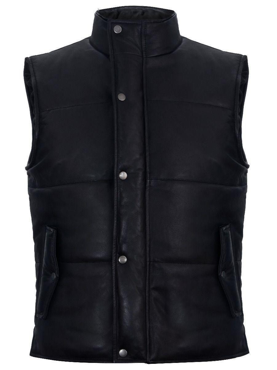 Puffer Parmer Tastleat Pasteless Plated Leather Jacket