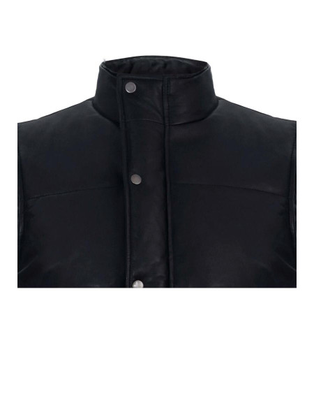 Puffer Parmer Tastleat Pasteless Plated Leather Jacket