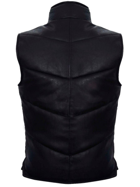 Puffer Parmer Tastleat Pasteless Plated Leather Jacket