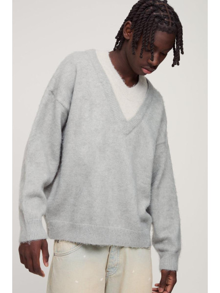 Двошаровий трикотажний джемпер великого розміру