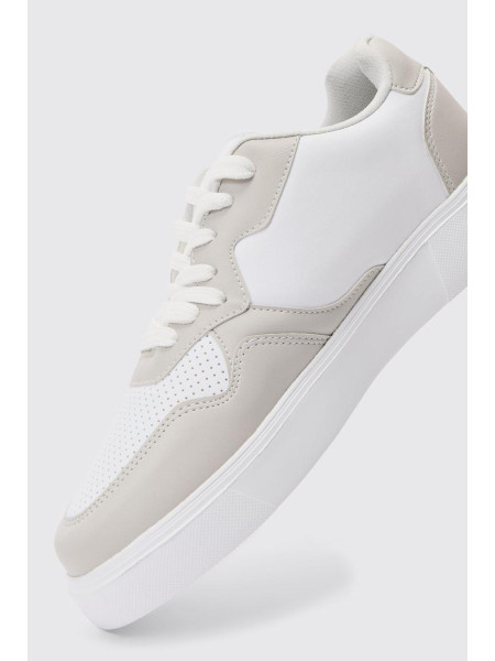 Chunky Mesh Pane Trainers у світло -сірому