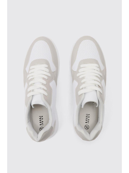 Chunky Mesh Pane Trainers у світло -сірому