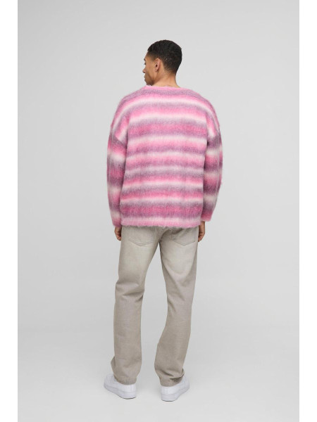 Негабаритна коробка з матовою смугою V на шиї трикотажна перемичка