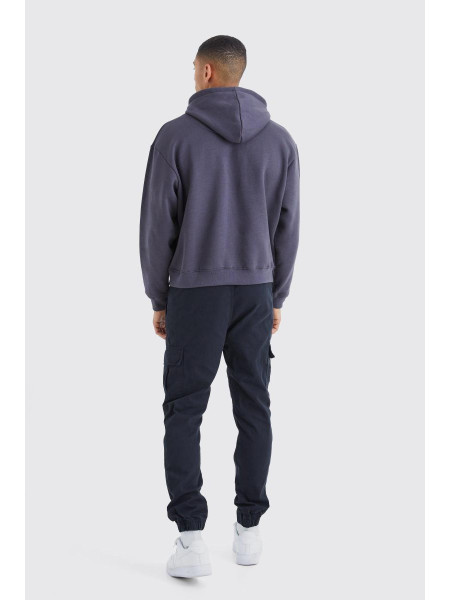 Вузькі брюки карго з еластичною талією