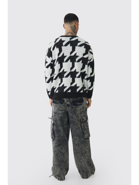 Висока пухнаста в’язана толстовка гондіту