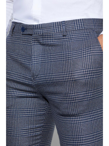 Укорочені костюмні брюки в клітку