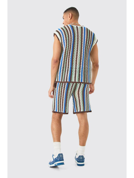 Коробний негабаритний відкритий шов v шийний светр жилет