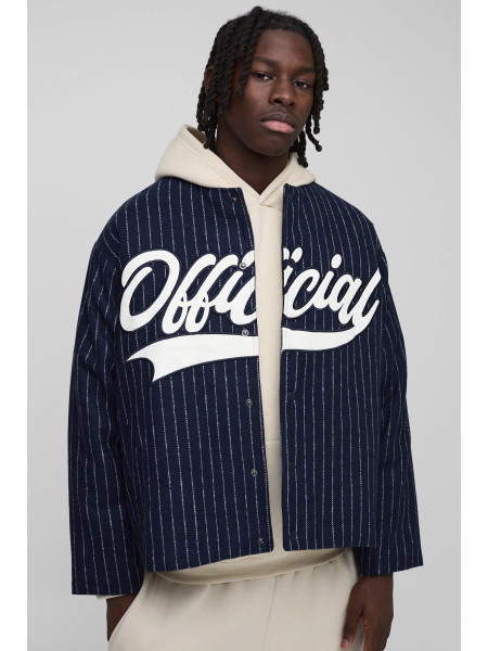 Негабаритна комірка бейсбольна куртка з бейсболу