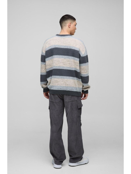 Величезний трикотажний джемпер у смужку