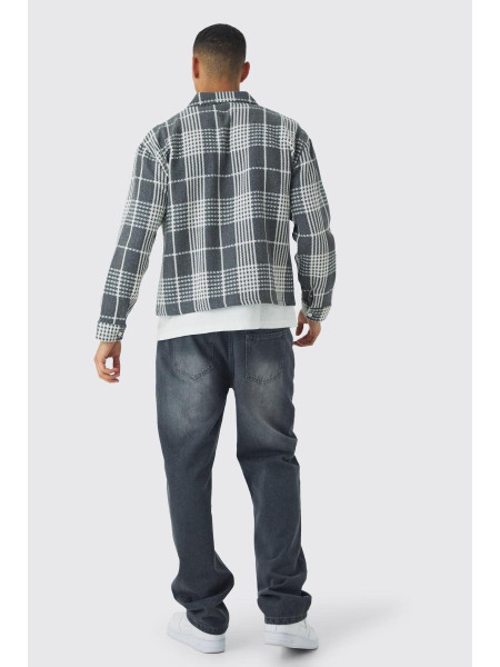 Звичайна саржева сорочка з однією кишенею