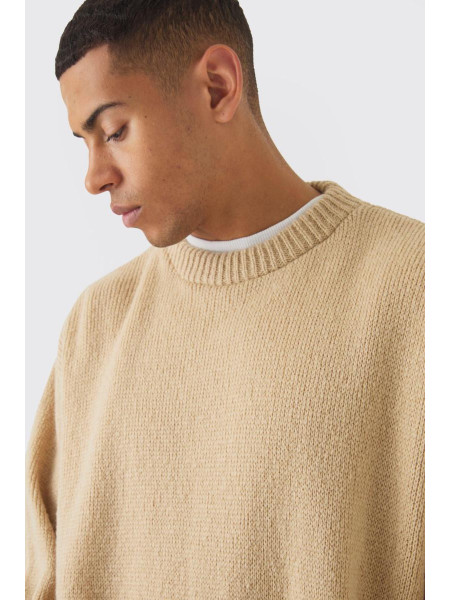 Величезний трикотажний джемпер із щіткою