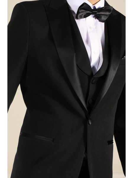 Вузький однобортний піджак смокінг